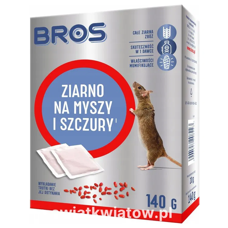 Bros ziarno na myszy i szczury 140 g.webp